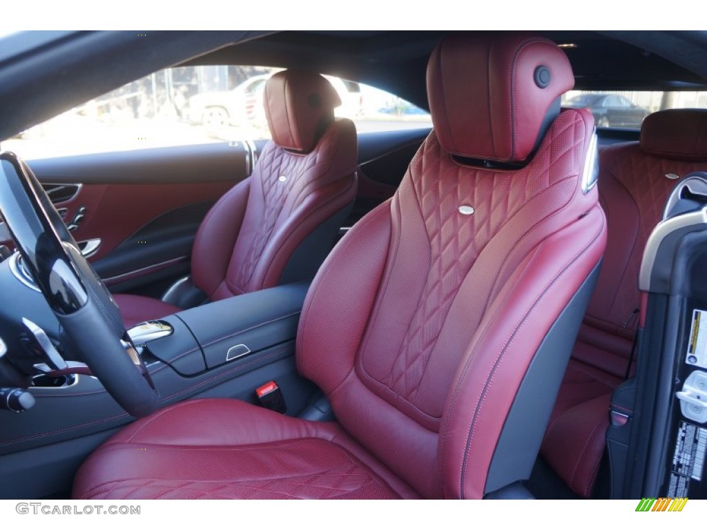 designo Bengal Red/Black Interior 2015 Mercedes-Benz S 550 4Matic Coupe Photo #99999796