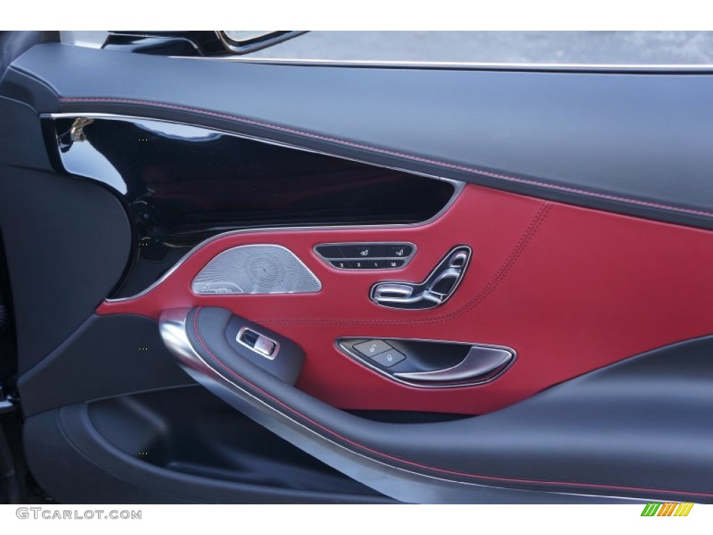 2015 S 550 4Matic Coupe - Magnetite Black Metallic / designo Bengal Red/Black photo #33