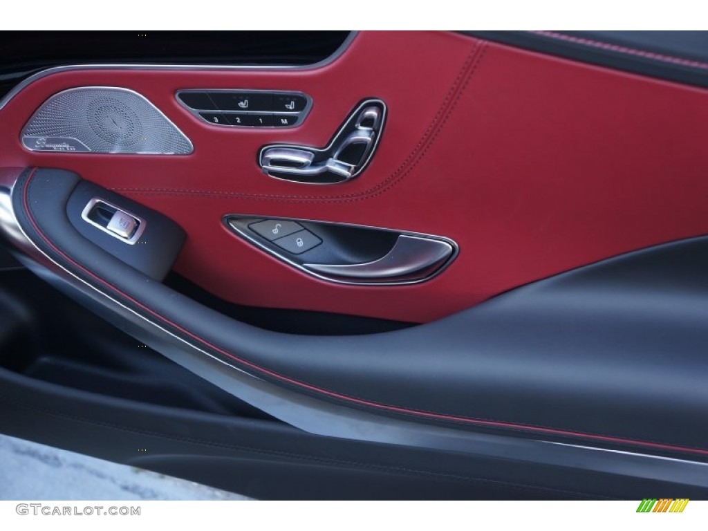 2015 S 550 4Matic Coupe - Magnetite Black Metallic / designo Bengal Red/Black photo #34
